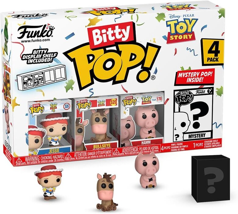 Figūru komplekts Funko Bitty POP! Toy Story Jessie, Rotaļlietu stāsts Bullseye, Hamm 4 gab